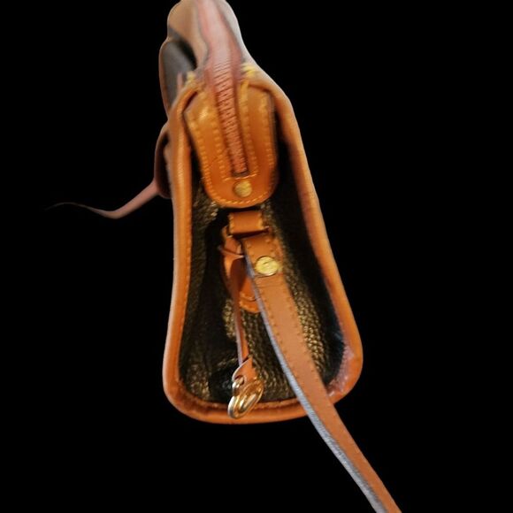 Vintage Leather Crossbody Purse Womens SZ Medium Retro Academia Pebbled Leather - Picture 2 of 7